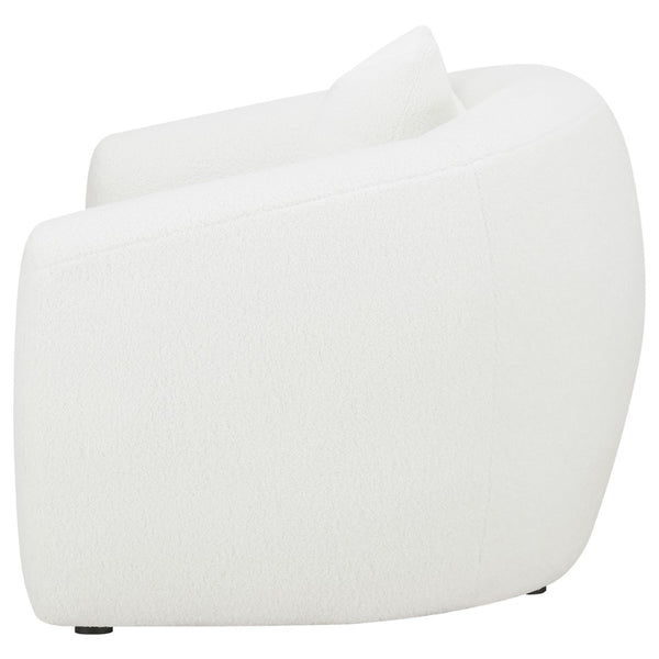 English Elm Wilson Oversized Faux Sheepskin Accent Chair Plush Ivory Seat for Living Room B062P519789