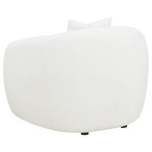 English Elm Wilson Oversized Faux Sheepskin Accent Chair Plush Ivory Seat for Living Room B062P519789