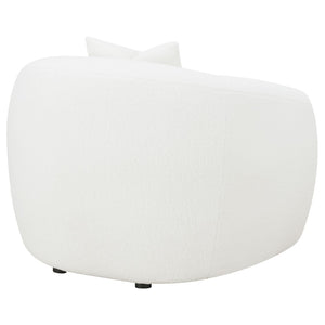 English Elm Wilson Oversized Faux Sheepskin Accent Chair Plush Ivory Seat for Living Room B062P519789