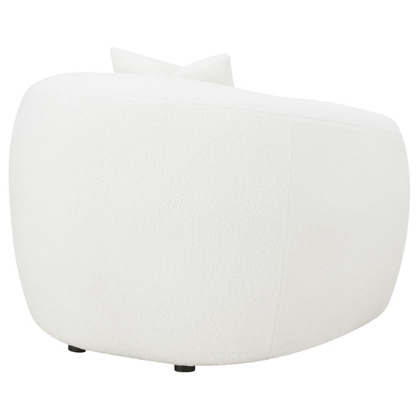 English Elm Wilson Oversized Faux Sheepskin Accent Chair Plush Ivory Seat for Living Room B062P519789