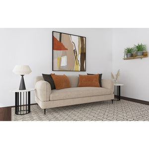 English Elm Repley Chenille Sofa with Sculpted Track Arms and Waterfall Bench for Modern Living B062P519823