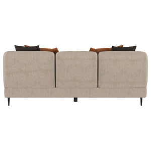 English Elm Repley Chenille Sofa with Sculpted Track Arms and Waterfall Bench for Modern Living B062P519823