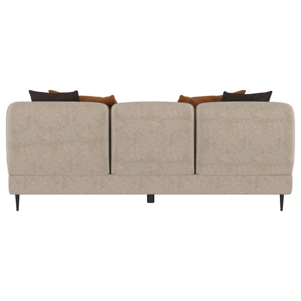 English Elm Repley Chenille Sofa with Sculpted Track Arms and Waterfall Bench for Modern Living B062P519823