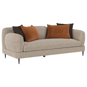English Elm Repley Chenille Sofa with Sculpted Track Arms and Waterfall Bench for Modern Living B062P519823