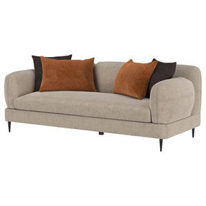 English Elm Repley Chenille Sofa with Sculpted Track Arms and Waterfall Bench for Modern Living B062P519823