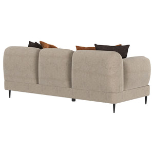 English Elm Repley Chenille Sofa with Sculpted Track Arms and Waterfall Bench for Modern Living B062P519823