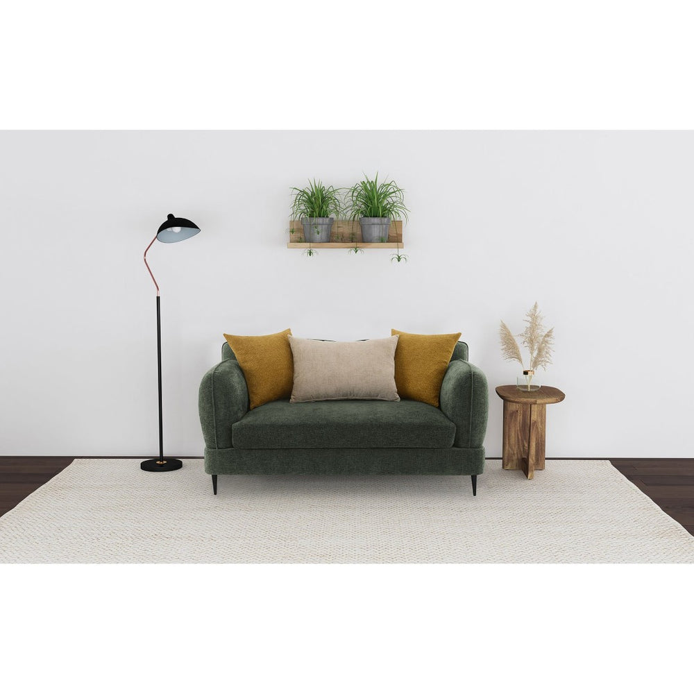 English Elm Repley Chenille Loveseat with Round Track Arms and Foam Cushions for Modern Living B062P519825