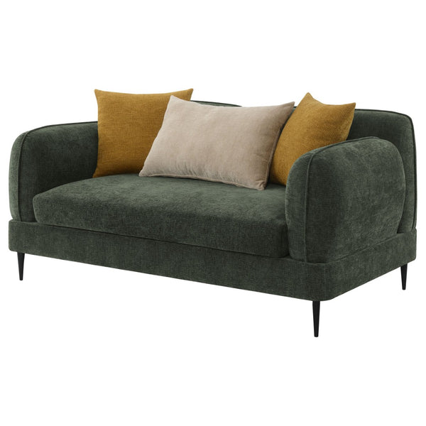 English Elm Repley Chenille Loveseat with Round Track Arms and Foam Cushions for Modern Living B062P519825