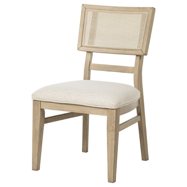 English Elm Kimpton Handwoven Cane Back Dining Chairs with Upholstered Seats Set of Two B062P519916