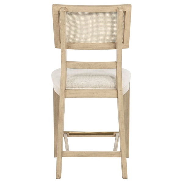 English Elm Kimpton Woven Polyresin Back Counter Chairs Beige Oak Set of 2 for Kitchen Islands B062P519920