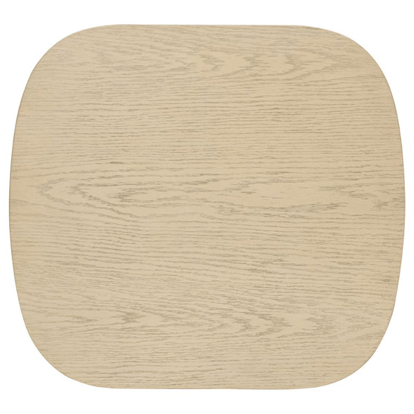 English Elm Kimpton Oak Veneer Square End Table with Split Leg Base and Open Lower Shelf B062P519926