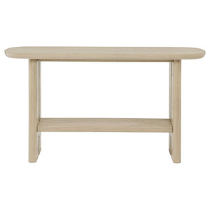 English Elm Kimpton Oak Veneer Coastal Console Table with Trestle Shelf for Foyer or Living Room B062P519928