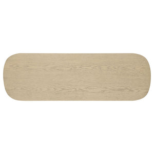 English Elm Kimpton Oak Veneer Coastal Console Table with Trestle Shelf for Foyer or Living Room B062P519928