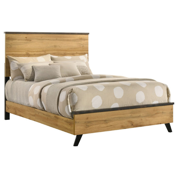 English Elm Georgina Full Panel Bed with Tall Headboard in Rustic Pine Farmhouse Style B062P519962