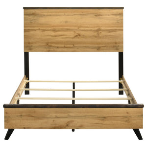 English Elm Georgina Full Panel Bed with Tall Headboard in Rustic Pine Farmhouse Style B062P519962