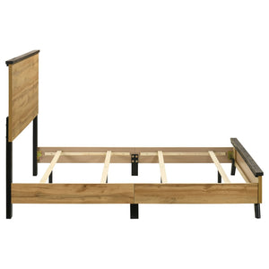 English Elm Georgina Full Panel Bed with Tall Headboard in Rustic Pine Farmhouse Style B062P519962