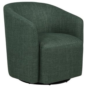 English Elm Sorenson Barrel Swivel Chair Plush Polyester Upholstery for Modern Living Spaces B062P519999