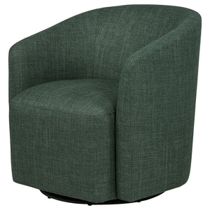 English Elm Sorenson Barrel Swivel Chair Plush Polyester Upholstery for Modern Living Spaces B062P519999