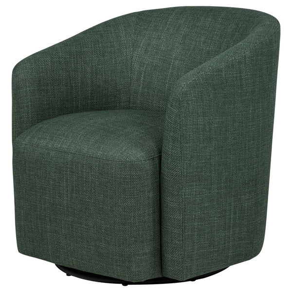 English Elm Sorenson Barrel Swivel Chair Plush Polyester Upholstery for Modern Living Spaces B062P519999