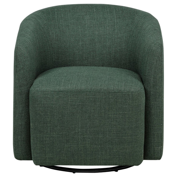 English Elm Sorenson Barrel Swivel Chair Plush Polyester Upholstery for Modern Living Spaces B062P519999