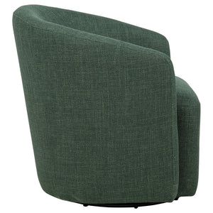 English Elm Sorenson Barrel Swivel Chair Plush Polyester Upholstery for Modern Living Spaces B062P519999