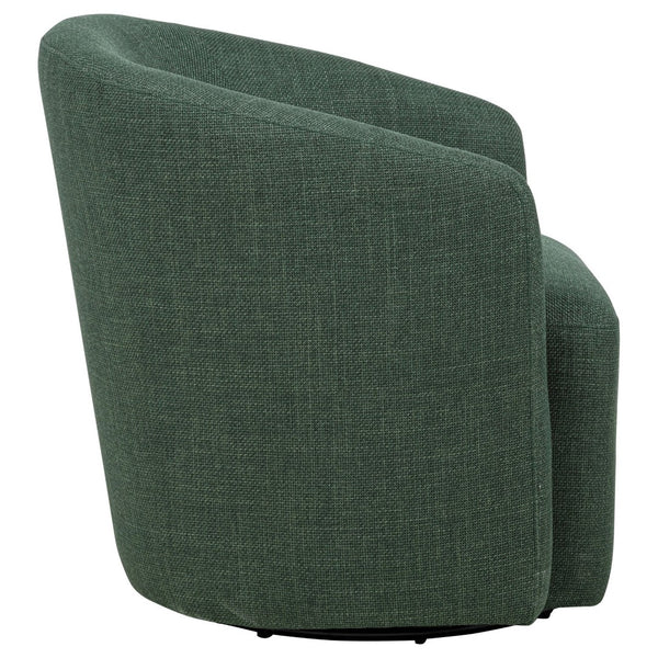 English Elm Sorenson Barrel Swivel Chair Plush Polyester Upholstery for Modern Living Spaces B062P519999