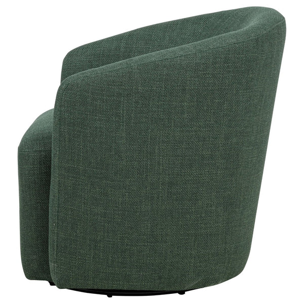 English Elm Sorenson Barrel Swivel Chair Plush Polyester Upholstery for Modern Living Spaces B062P519999