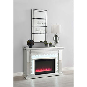 English Elm Cardinal Tall Beveled Wall Mirror with Three Integrated Shelves for Glam Entryway Display B062P520060
