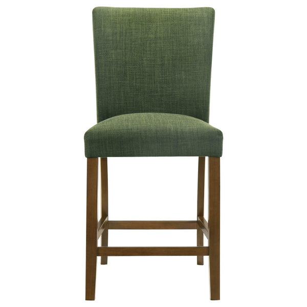 English Elm Flynn Parsons Counter Chair Set Upholstered Seating for Modern Dining Rooms Brown+Green B062P520080