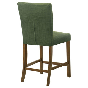English Elm Flynn Parsons Counter Chair Set Upholstered Seating for Modern Dining Rooms Brown+Green B062P520080