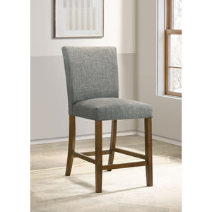 English Elm Flynn Parsons Counter Chair Set Upholstered Seating for Modern Dining Rooms Grey+Brown B062P520081