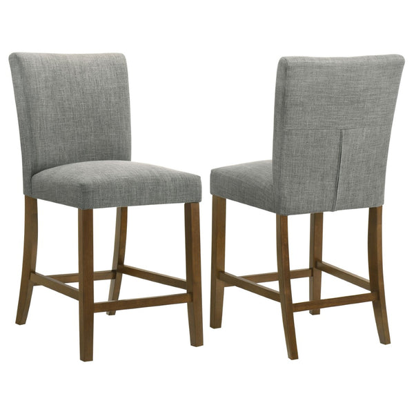 English Elm Flynn Parsons Counter Chair Set Upholstered Seating for Modern Dining Rooms Grey+Brown B062P520081