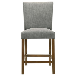 English Elm Flynn Parsons Counter Chair Set Upholstered Seating for Modern Dining Rooms Grey+Brown B062P520081