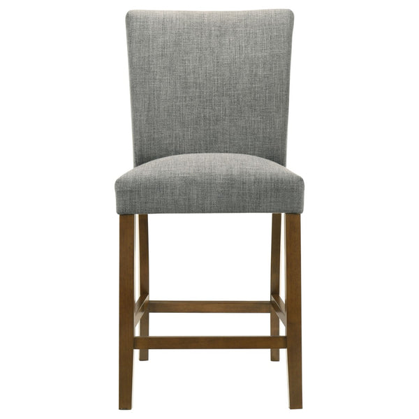 English Elm Flynn Parsons Counter Chair Set Upholstered Seating for Modern Dining Rooms Grey+Brown B062P520081