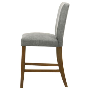 English Elm Flynn Parsons Counter Chair Set Upholstered Seating for Modern Dining Rooms Grey+Brown B062P520081
