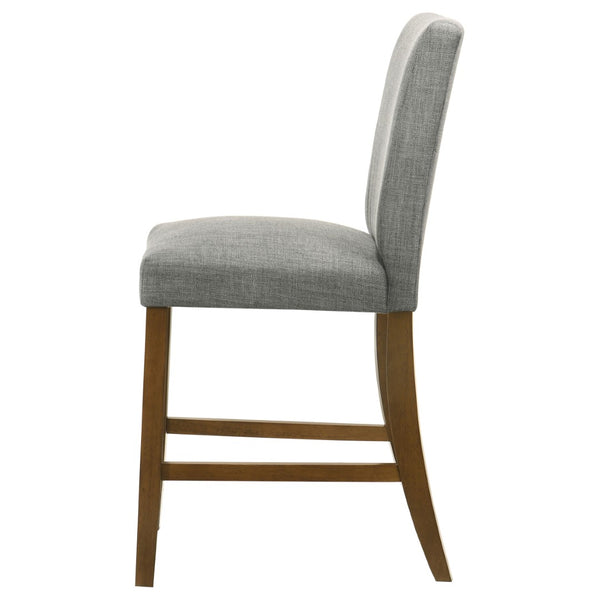 English Elm Flynn Parsons Counter Chair Set Upholstered Seating for Modern Dining Rooms Grey+Brown B062P520081