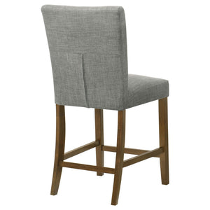 English Elm Flynn Parsons Counter Chair Set Upholstered Seating for Modern Dining Rooms Grey+Brown B062P520081