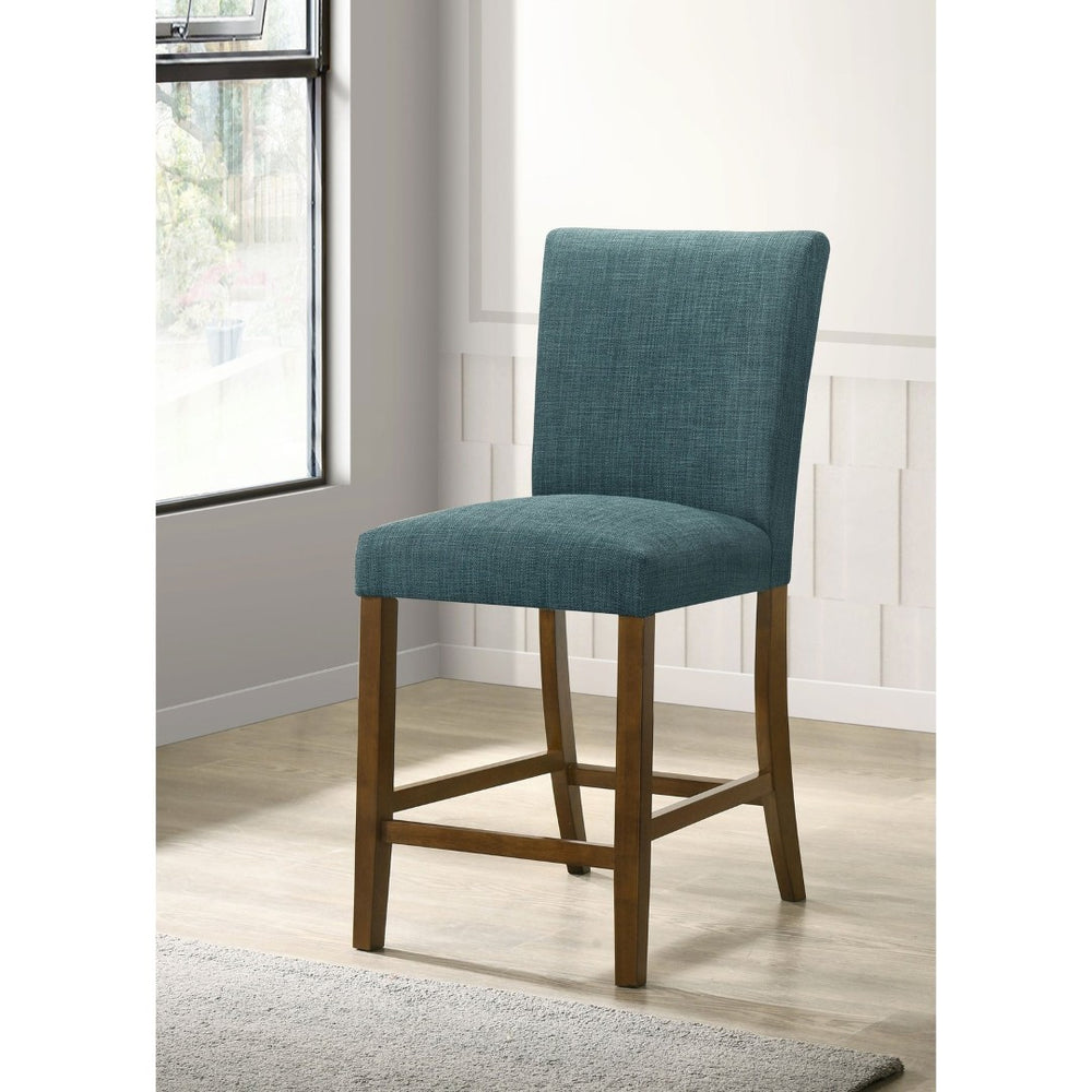 English Elm Flynn Parsons Upholstered Counter Chairs Set of 2 Rubberwood Legs Kitchen Bar Seating B062P520082