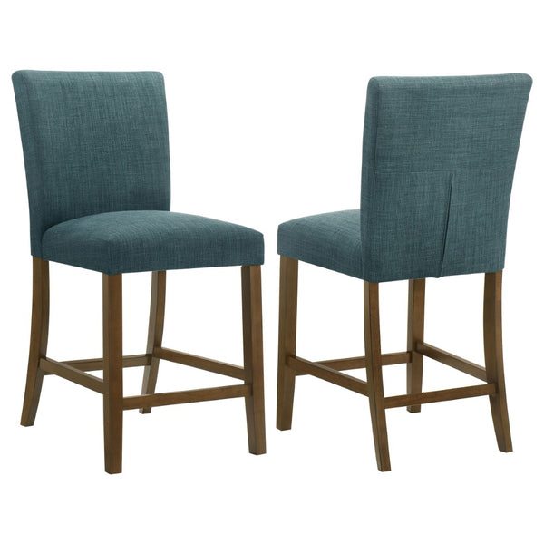 English Elm Flynn Parsons Upholstered Counter Chairs Set of 2 Rubberwood Legs Kitchen Bar Seating B062P520082