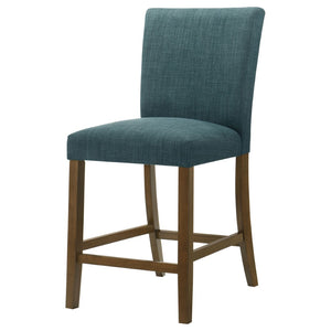 English Elm Flynn Parsons Upholstered Counter Chairs Set of 2 Rubberwood Legs Kitchen Bar Seating B062P520082
