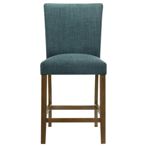 English Elm Flynn Parsons Upholstered Counter Chairs Set of 2 Rubberwood Legs Kitchen Bar Seating B062P520082