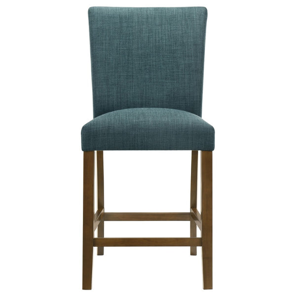 English Elm Flynn Parsons Upholstered Counter Chairs Set of 2 Rubberwood Legs Kitchen Bar Seating B062P520082