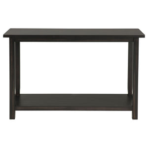 English Elm Castleton Plank Top Pine Console Table with Lower Shelf for Entryway or Sofa Wall B062P520102