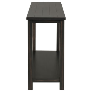 English Elm Castleton Plank Top Pine Console Table with Lower Shelf for Entryway or Sofa Wall B062P520102