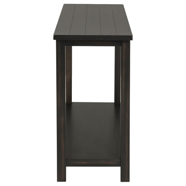 English Elm Castleton Plank Top Pine Console Table with Lower Shelf for Entryway or Sofa Wall B062P520102