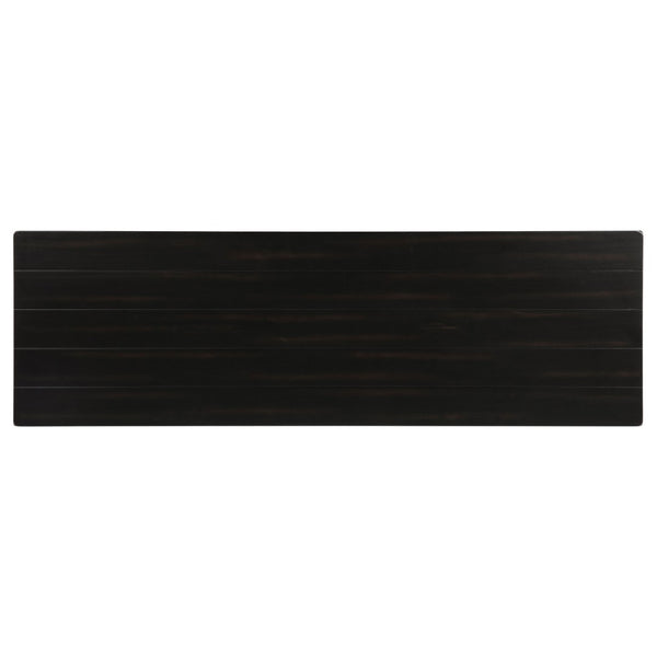 English Elm Castleton Plank Top Pine Console Table with Lower Shelf for Entryway or Sofa Wall B062P520102