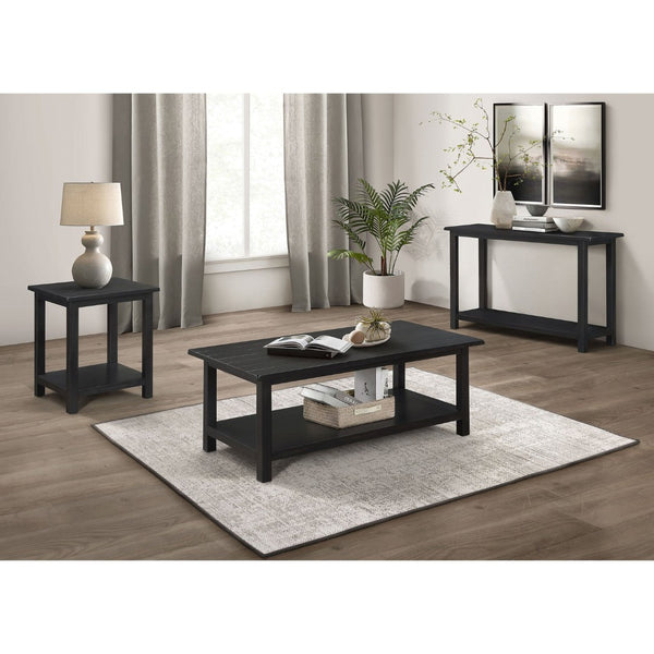 English Elm Castleton Plank Top Pine Console Table with Lower Shelf for Entryway or Sofa Wall B062P520102