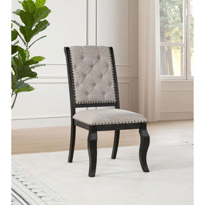 English Elm Kinzler Tufted Upholstered Dining Side Chairs with Nailhead Trim Set of 2 B062P520140
