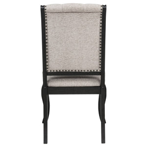 English Elm Kinzler Tufted Upholstered Dining Side Chairs with Nailhead Trim Set of 2 B062P520140