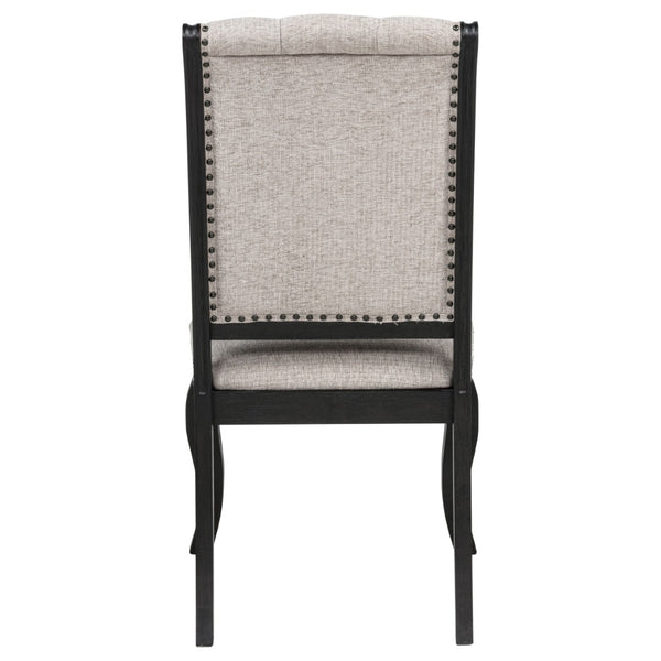 English Elm Kinzler Tufted Upholstered Dining Side Chairs with Nailhead Trim Set of 2 B062P520140